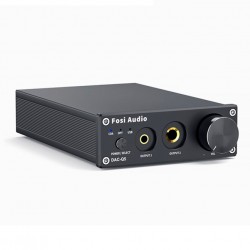 Конвертер звука SPDIF/Coaxial RCA/3.5/6.35 Fosi Audio DAC-Q5 black