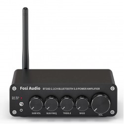 Підсилювач звуку Fosi Audio BT30D black. Bluetooth 5.0, 2x50W+100W
