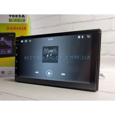 Магнітола для авто 2DIN Android 14, Wi-Fi, Bluetooth, 2-32GB, GPS-навігація, ARM Cortex A7