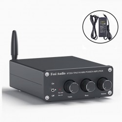 Підсилювач звуку Fosi Audio BT20A black. Bluetooth 5.0, AUX, 2x100W