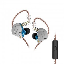 Навушники KZ ZSN Pro з мікрофоном blue
