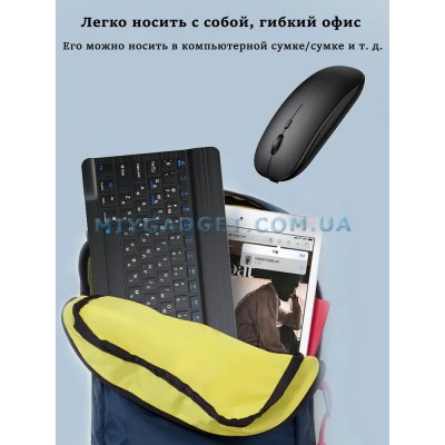 Беспроводная Клавиатура и Мышь с UA Раскладкой Мини Ультратонка Bluetooth
