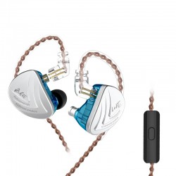 Навушники KZ AS16 з мікрофоном blue
