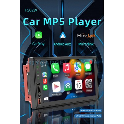 Універсальна авто Pioneer магнітола, Android 14, 2Din екран 7" 2+32Gb + пульт