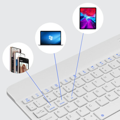Портативна блютуз Клавіатура та миша бездротова для Android Windows iOS