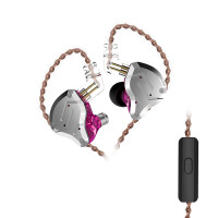 Навушники KZ ZS10 Pro з мікрофоном purple