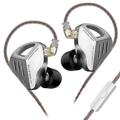 Наушники KZ ZVX с микрофоном silver