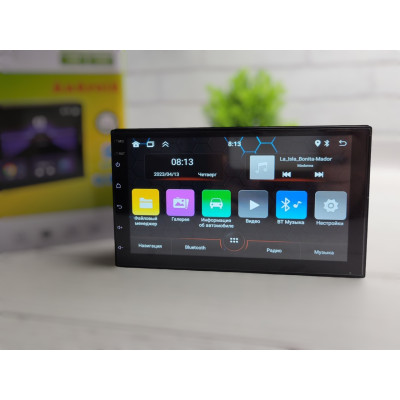 Автомагнітола 2DIN, Android 14, Bluetooth-модуль, GPS-навігація, Wi-Fi, ARM Cortex A7