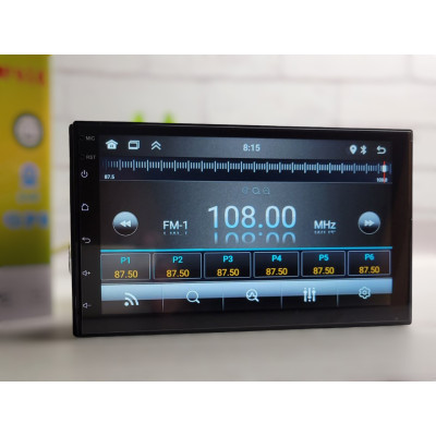 Автомагнітола 2DIN, Android 14, Bluetooth-модуль, GPS-навігація, Wi-Fi, ARM Cortex A7