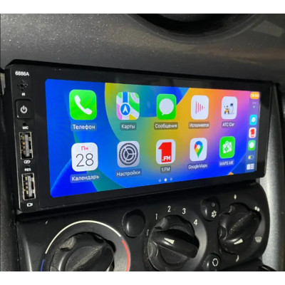 Автомагнітола 1din 6.9 GPS WiFi USB SD Bluetooth Android 2/32Gb