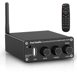 Усилитель звука Fosi Audio BL20A black. Bluetooth 5.0, 2x100W