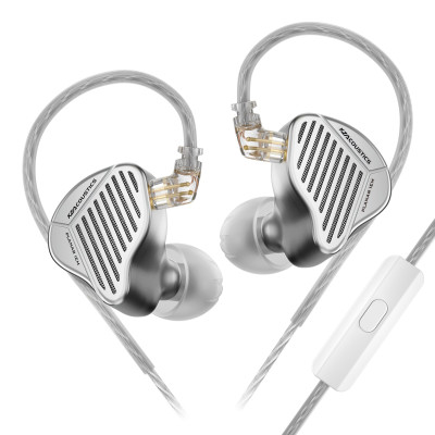 Наушники KZ PR1 HiFi с микрофоном silver