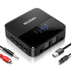 Bluetooth-ресивер-трансмиттер Vikefon BT-B20. Bluetooth 5.0, AptX HD, CSR8675