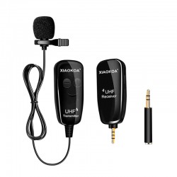 Микрофон петличный беспроводной XIAOKOA N81-UHF black
